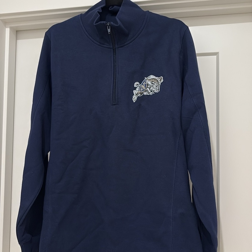 NWOT [Sport-Tek] Naval Academy Navy Midshipmen Quarter-Zip Pullover Women’s XL - Picture 3 of 12